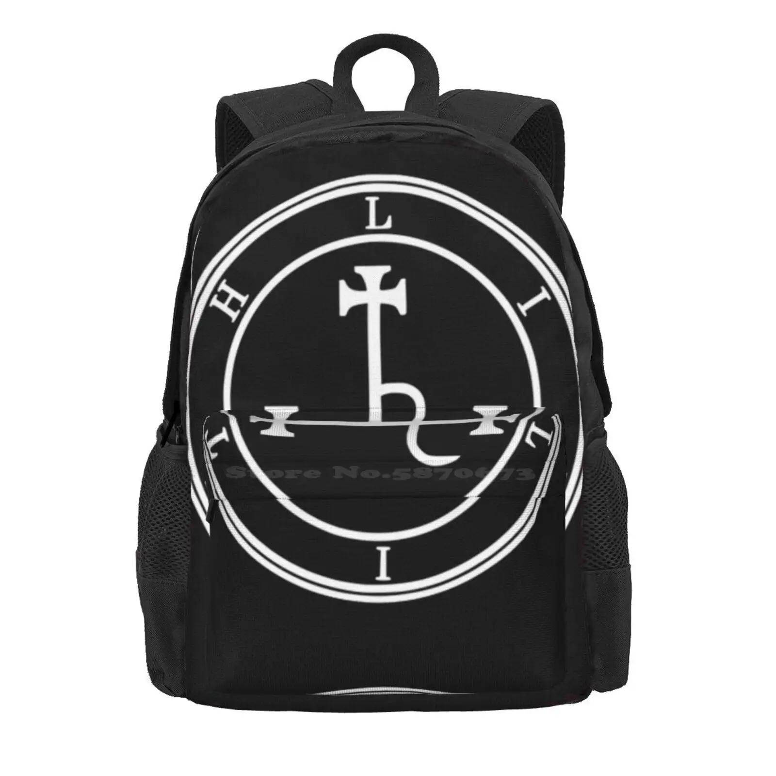 Lilith Female Devil Occult Gothic Lilith Satanic Pagan Lilith Samael Sigil Hot Sale Schoolbag Backpack Fashion Bags Sigil Of