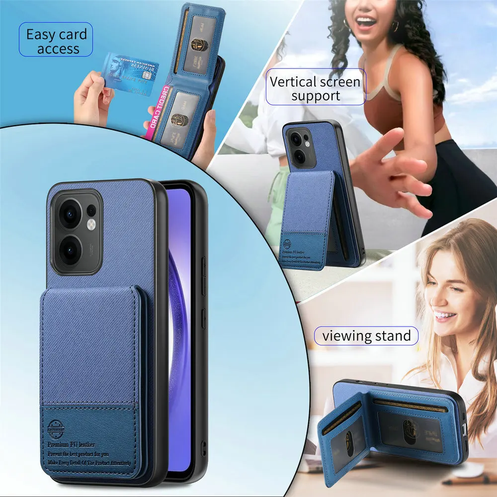 البوب رينو 13 FS 14 Pro 5G حافظة جلدية فاخرة بطاقة تتفاعل عودة شل ل ممن لهم رينو 13 حافظة هاتف Reno14 F 13A 13F 13FS للصدمات C #3