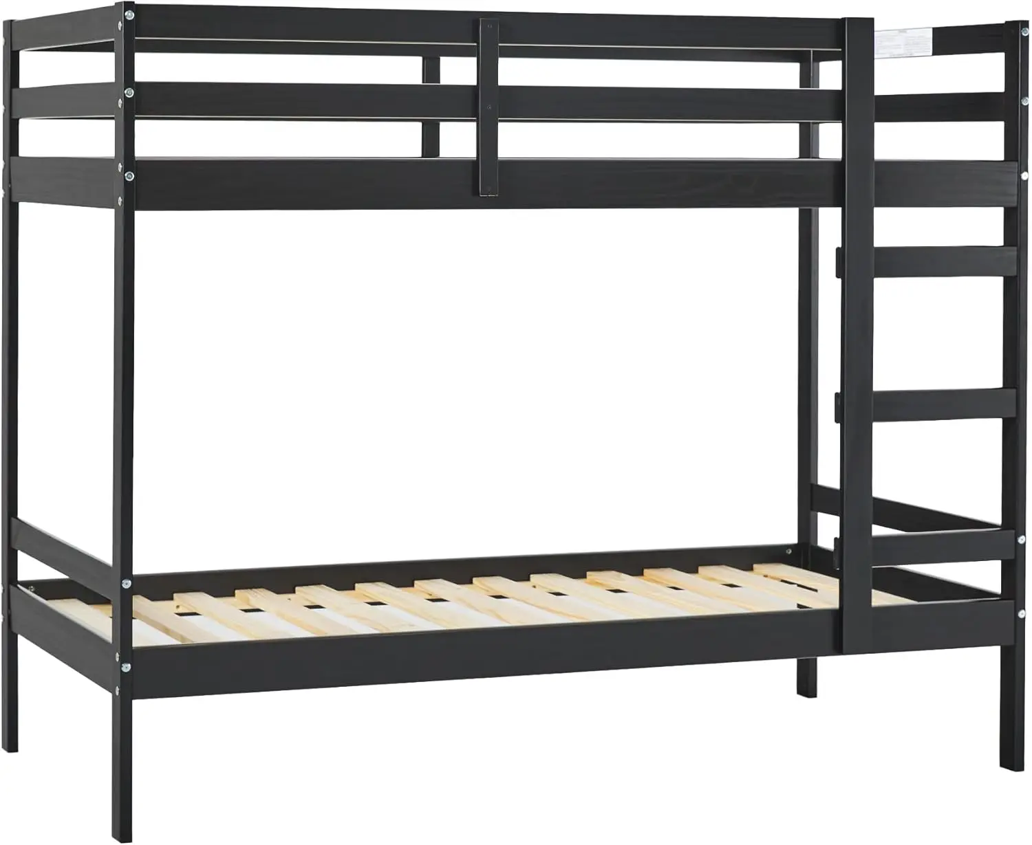 

Modern Twin-Size Children'S Bed Frame Bedroom, Twin-Size, Black