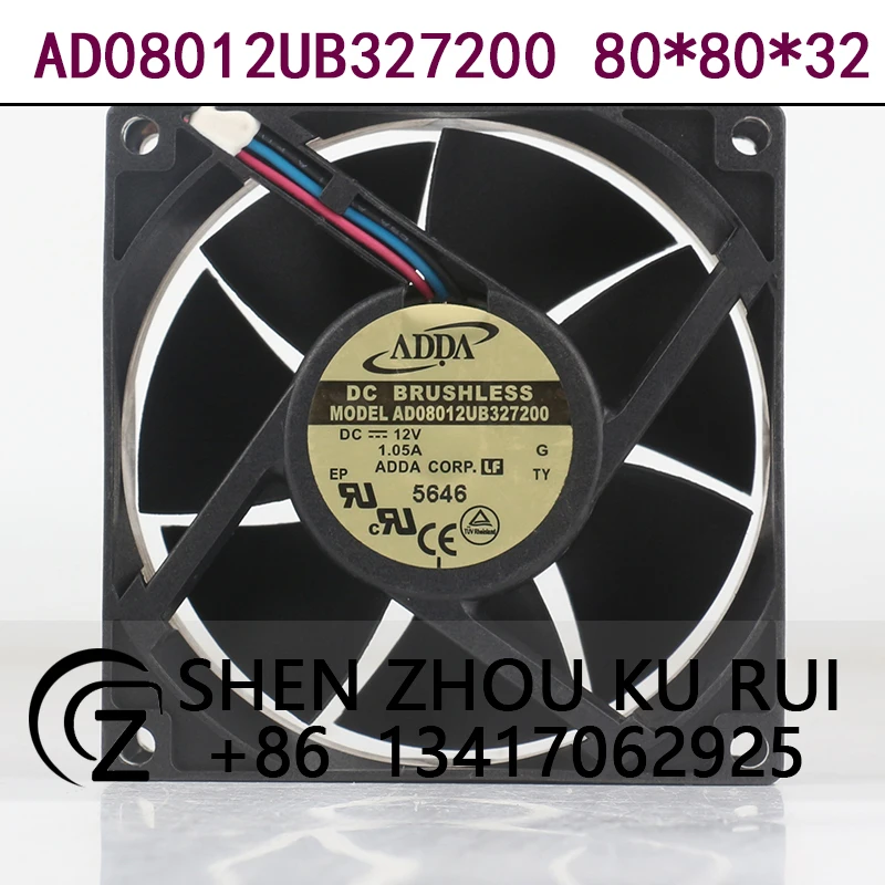 adda-grande-volume-de-ar-tres-fios-5v-24v-48v-dc-12v-105a-ac-ec-8032-80x80x32mm-8cm-conversor-de-chassi-ad08012ub327200-ventilador-de-refrigeracao