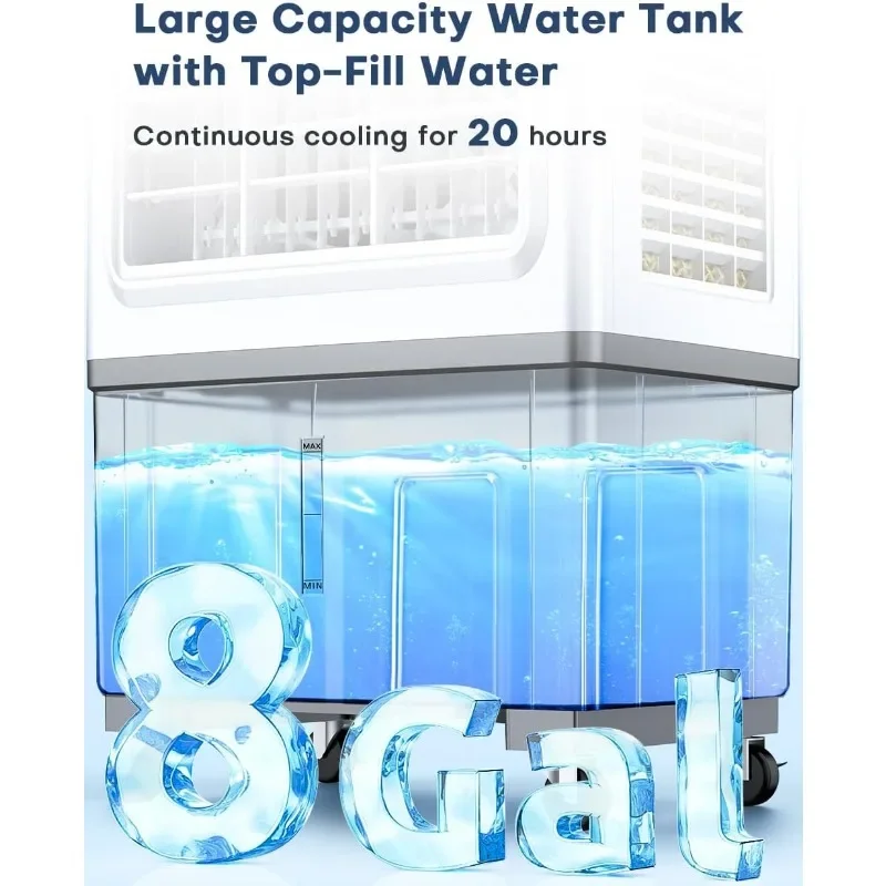 Balko-インテリジェントタイマー付きエアコン,自動シャットオフ,リモコン,波の振動,蒸発空気冷却器