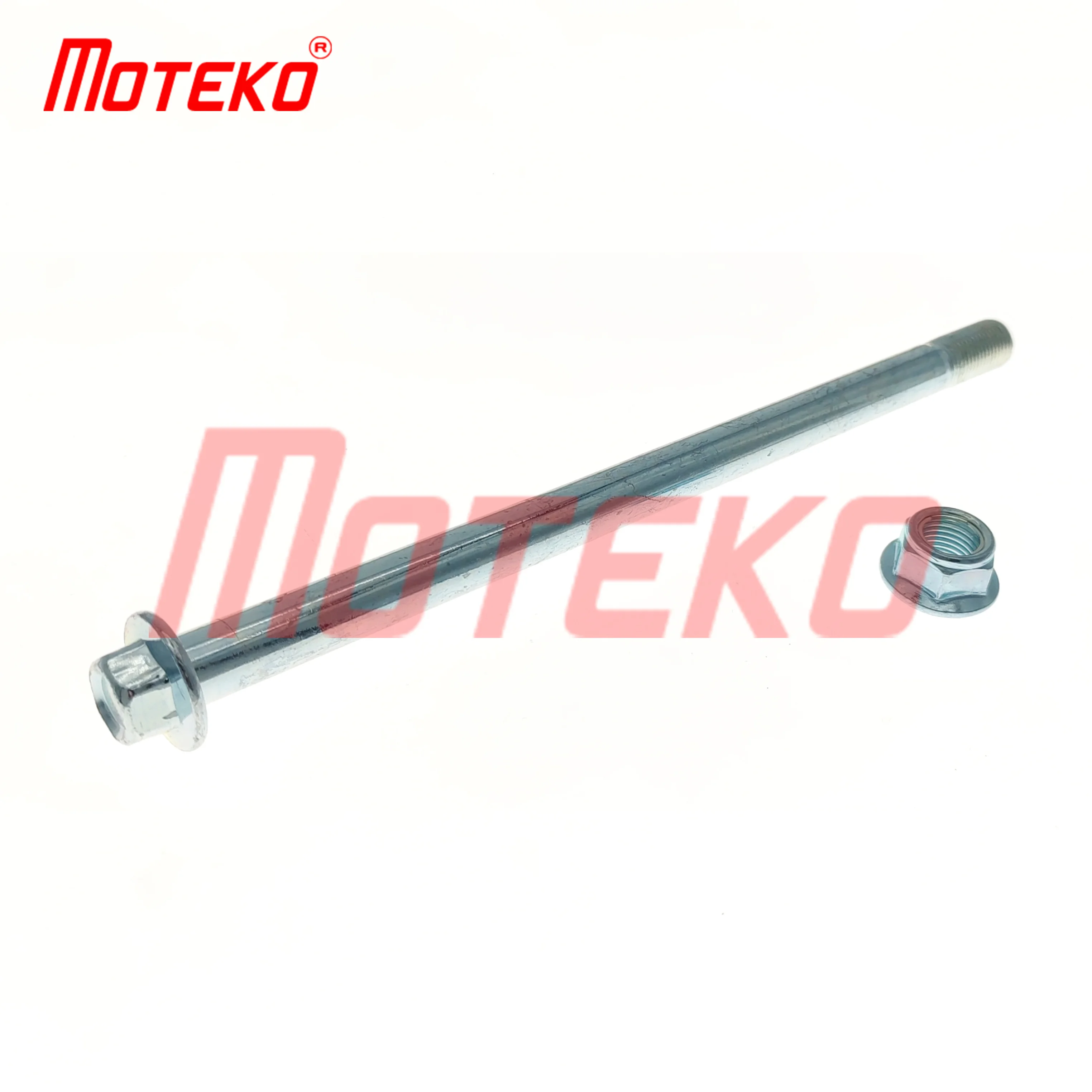 

BX16090027 FRONT WHEEL AXLE WITH NUT M12x205MM FOR GILERA SMASH110 AT110 AT125 AT125RT D150 202220-24 DM200 XTS50