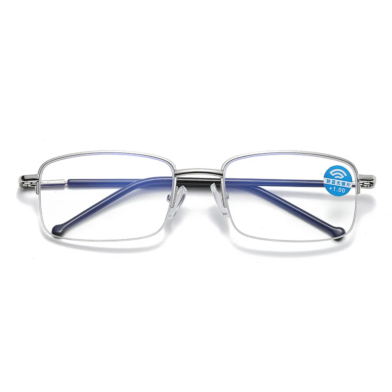 Classic Flexible Half-rim Reading Glasses Anti-blue light Reader for Computer Ultralight Magnifier