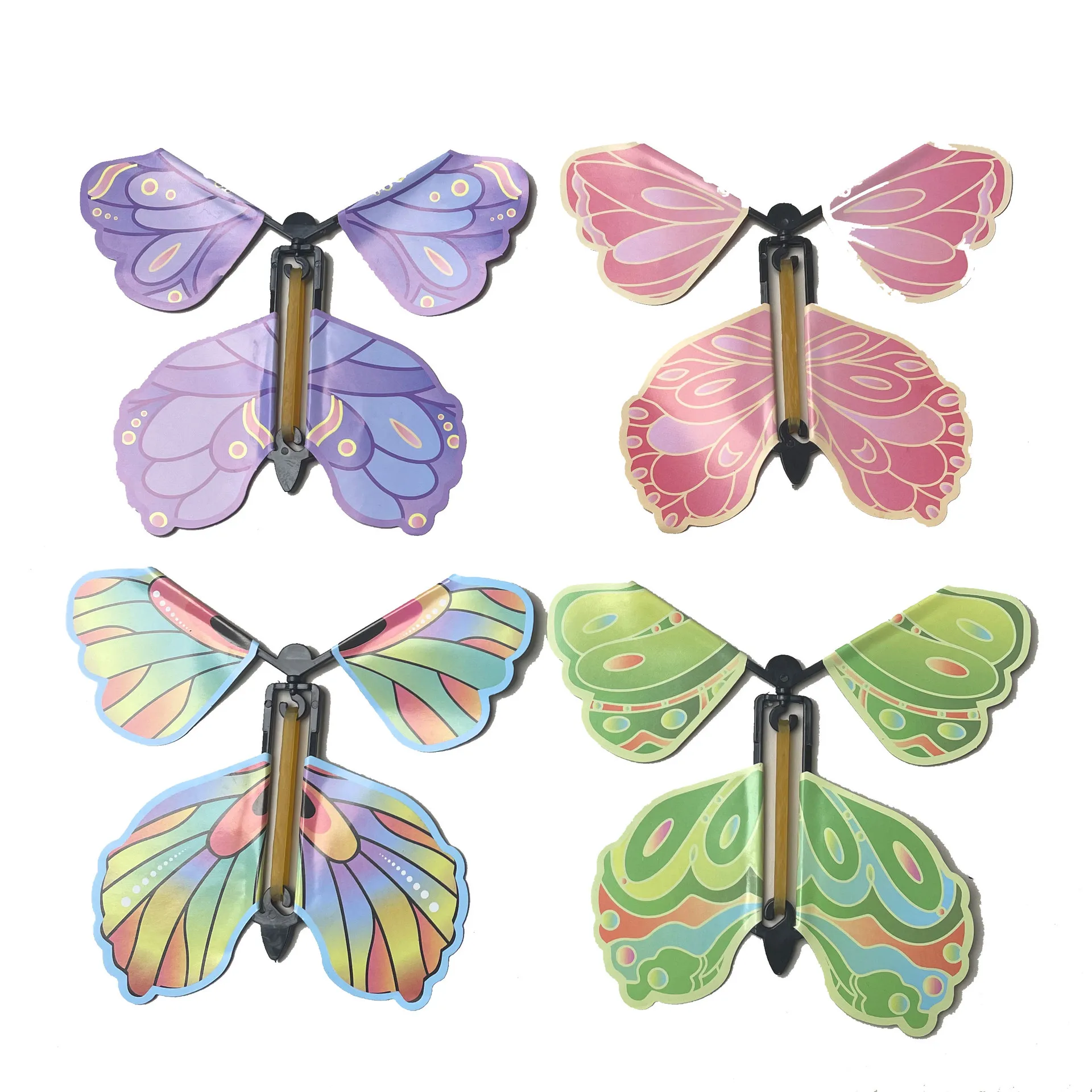 1 pçs 120mm magia borboleta voadora mágicamente borboletas truques engraçado piada voada novos brinquedos voadores para crianças brinquedo de natal novidade