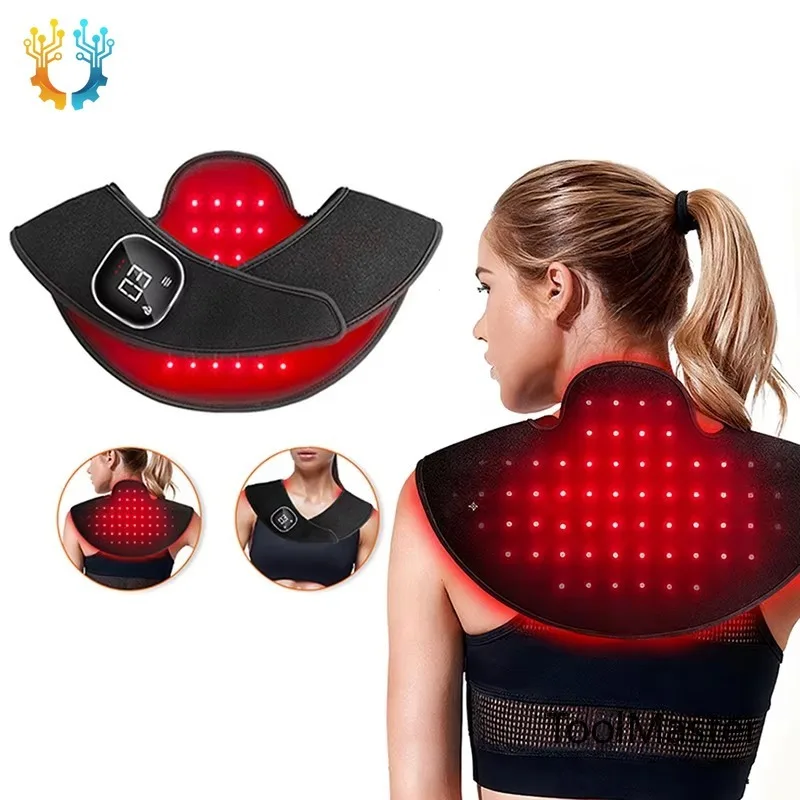 

[2026]Electric Neck And Shoulder Vibration Massager Red Light Infrared Therapy Pad For Cervical Vertebra Arthritis Relief Muscle