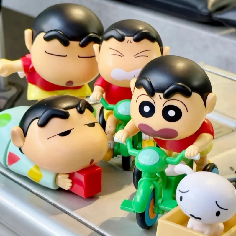 

In Stock 52Toys Crayon Shin-Chan Dynamic New Life Series Blind Box Kawaii Action Figure Clockwork Doll Toy Mystery Birthday Gift
