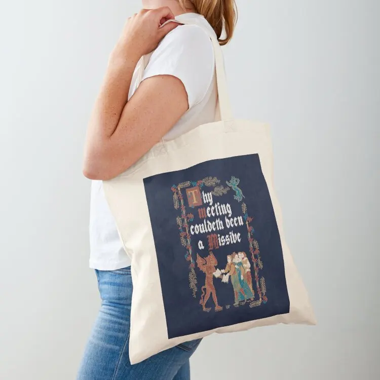 

Could Have been an Email Medieval Style - funny retro vintage English history Tote Bag tote bag Customizable tote bag