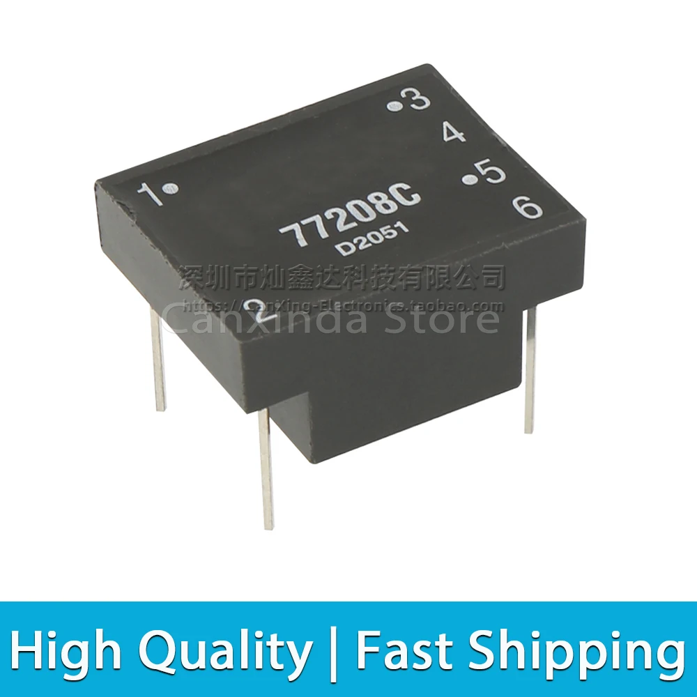 77208C Signal Pulse Transformer Inductance 16.3mH Three winding 1:1:1 4KV Isolation Pulse Transformer Switch Mode Power Supply