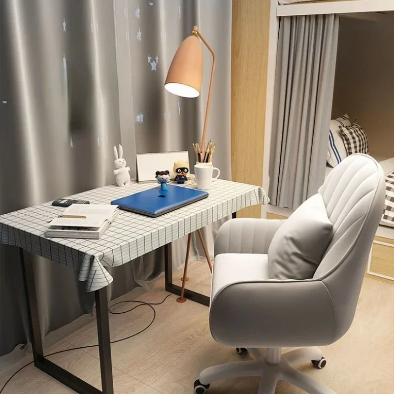 Silla con respaldo para el hogar, cómoda silla de oficina de larga duración, para estudiantes universitarios, dormitorio, sillas de estudio, silla