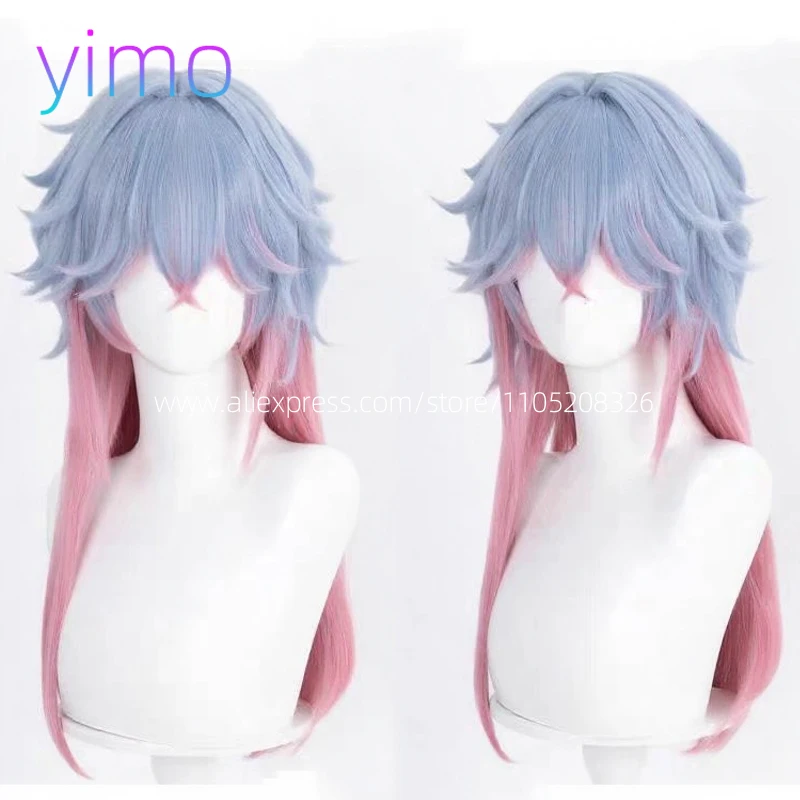 

Miku Rabbit Hole Косплей Мужской Парик 65 см Синий Розовый Парик Градиента Косплей Аниме Термостойкие Синтетические Парики для Хэллоуина Костюм