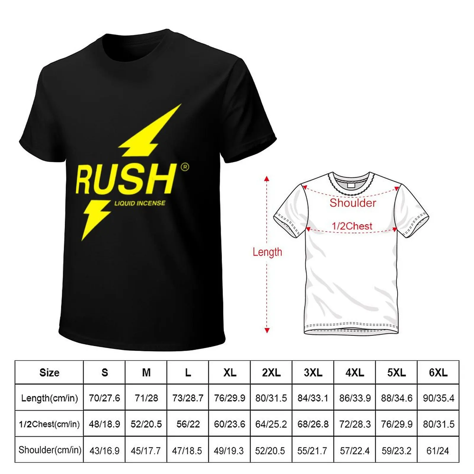 Mens Rush Poppers Liquid Incense The Original Gay Bottom Chest T-Shirt Holiday Simple Tee Shirt
