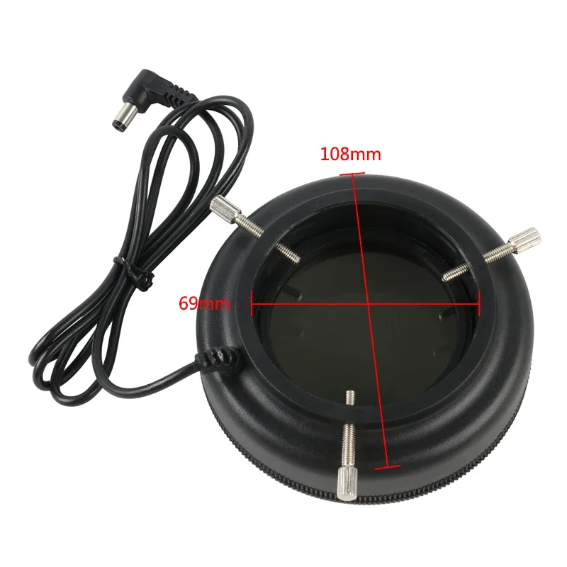 Imagem -05 - Led Ring Light Illuminator Luz Polarizada Polarizador Visão Ajustável Eliminar Reflect Light Microscópio 78 70 mm