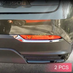 Chrome Rear Bumper Reflector Fog Light Cover Trims For 2022 2023 2024 2025 Lexus NX 250 350 350h 450h+