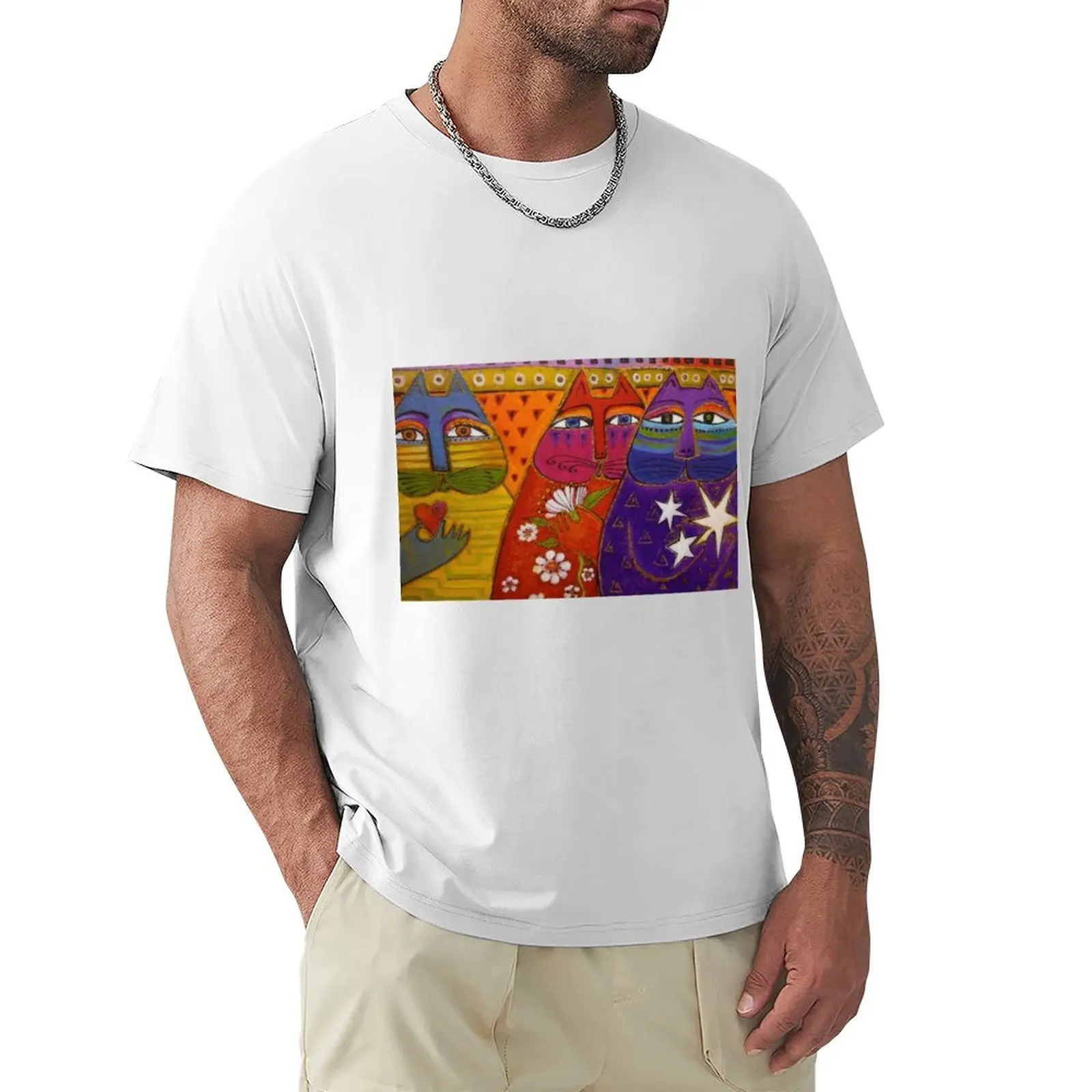 

Laurel Burch Vibrant patterns - Laurel Burch T-shirt for a boy customs design your own mens vintage t shirts