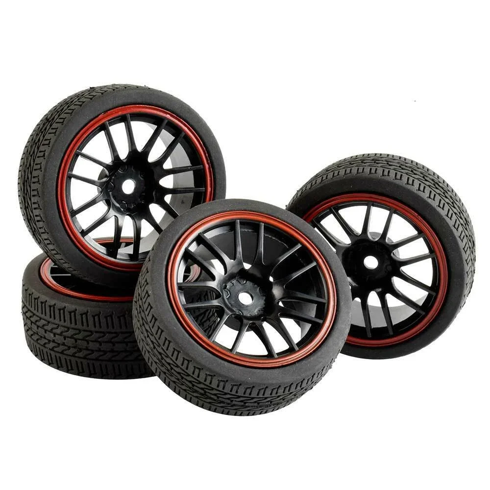 RC 9068-6091 Speed Tires & Wheel insert sponge 4PCS For HSP HPI 1/10 1:10 Touring Car