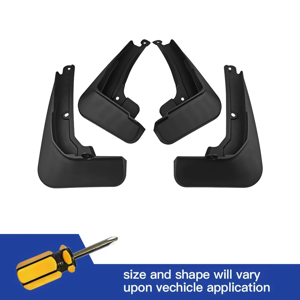 

4Pcs Front & Rear Mud Flaps Splash Guards Mudguards Black For Great Wall GWM Haval Dargo 2 Generation 2023