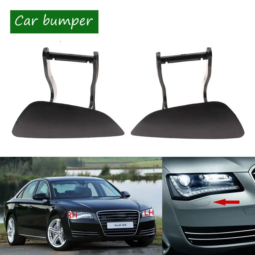 

For Audi A8/S8 A8L D4 4H 2011-2014 Front Bumper Headlight Washer Cover Cap 4H0955270 4H0955269 4H0 955 270 408000041 408000042