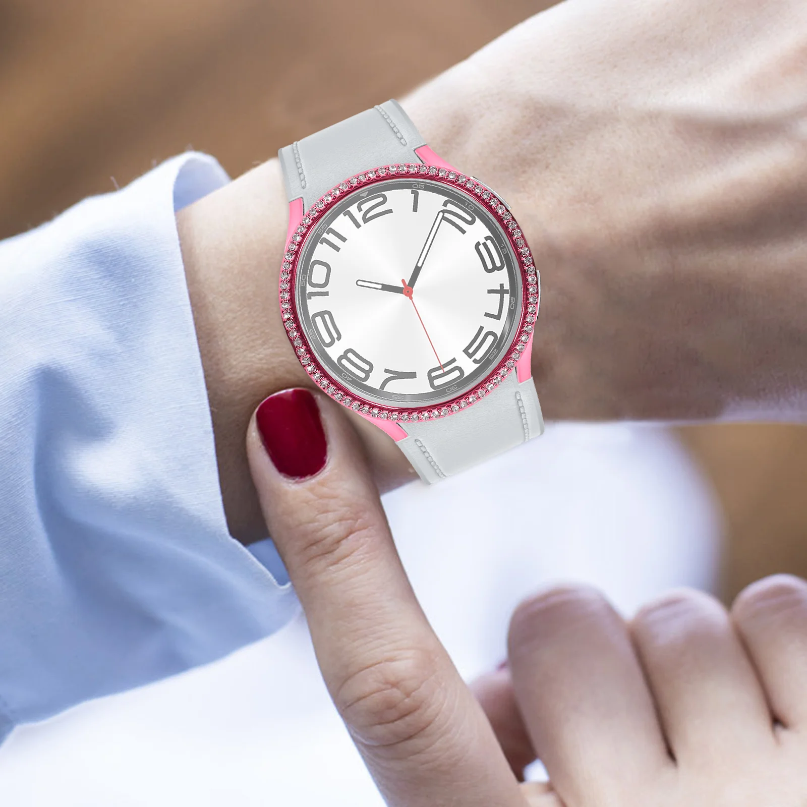 

Блестящий защитный чехол для часов, прочный ПК, устойчивый к царапинам, ударопрочный, блестящий защитный бампер, рамка, легкий, точная посадка