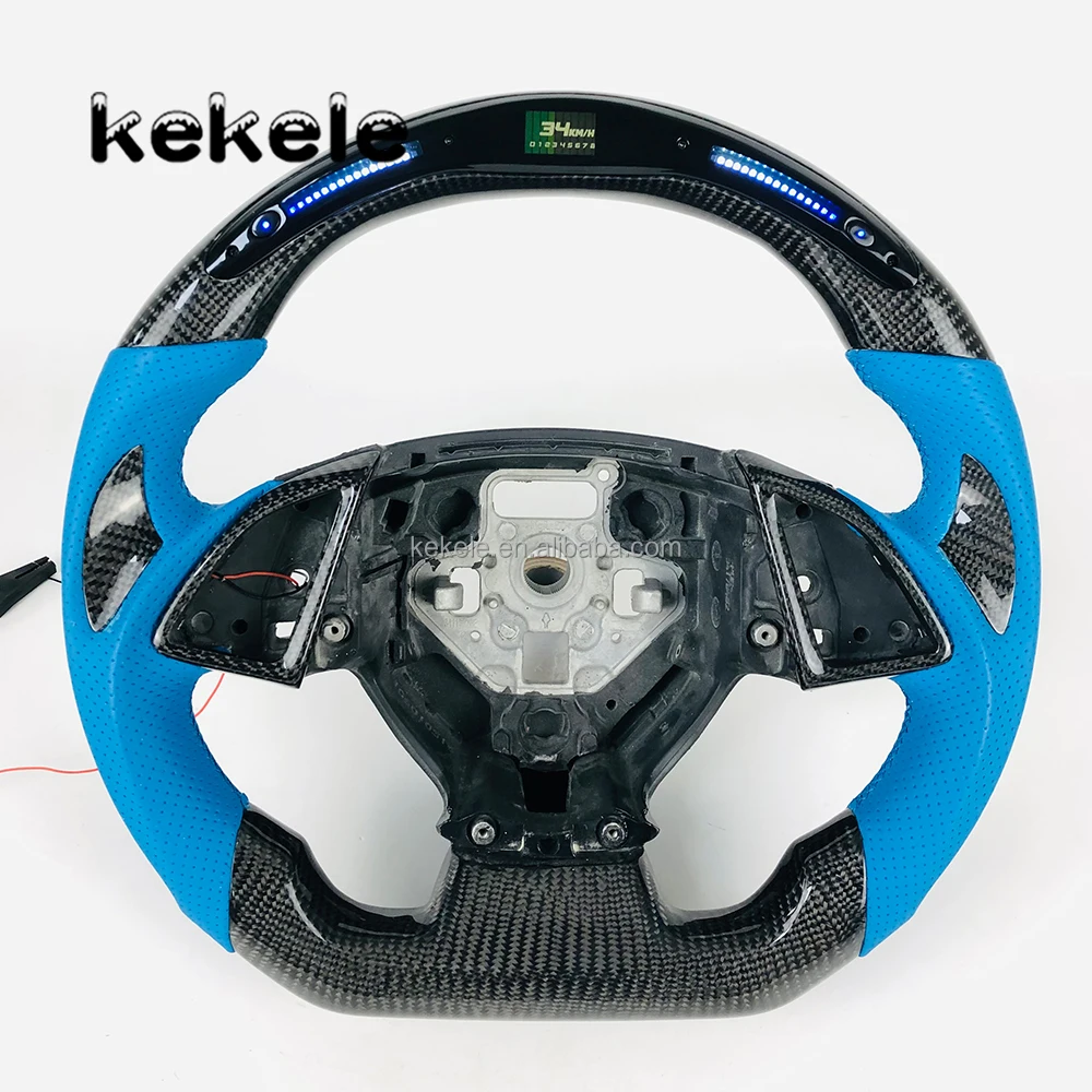 

Высококачественный руль из кованого карбона для Chevrolet Camaro Corvette с интеллектуальным LED-дисплеем и возможностью индивидуальной настройки