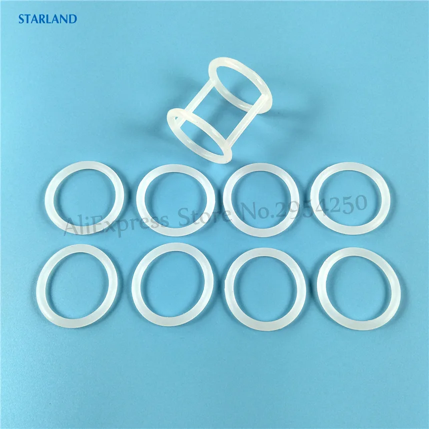 Componentes de anillo de sellado blanco de 9 piezas para helado BQL, pieza de repuesto para accesorios de máquina de helado de servicio suave