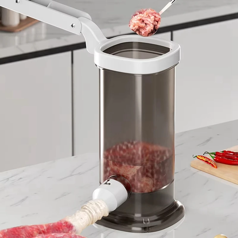 

Машина для набивки колбас, домашний аппарат для изготовления колбас, быстрый наполнитель для мяса, мощный колбасный наполнитель, большой объем, для розничной продажи