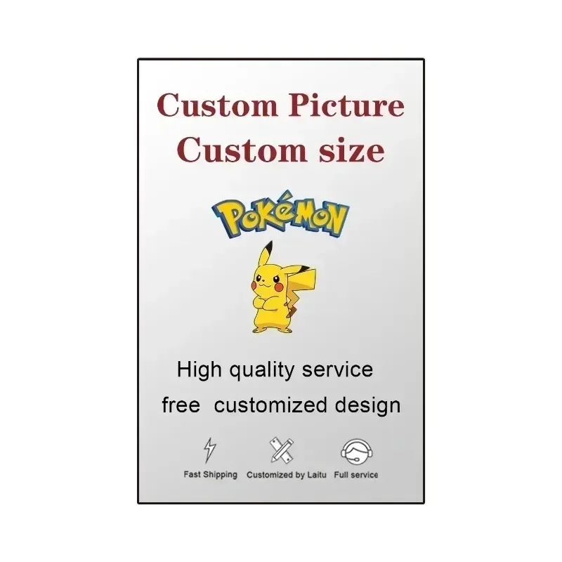 Pokemon Poster Peripheral Pikachu Magic Frog Seed Charizard Cartoon Poster Mural Canvas Painting Wall Decoration Painting