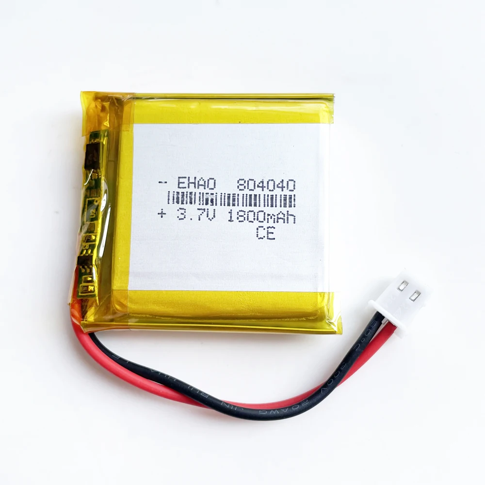 5 szt. 3.7V 1800mAh akumulator Lipo 804040 MX 5264 2pin 2.54mm wtyczka do nawigacja GPS rejestratora DVD aparat telefoniczny mobilna