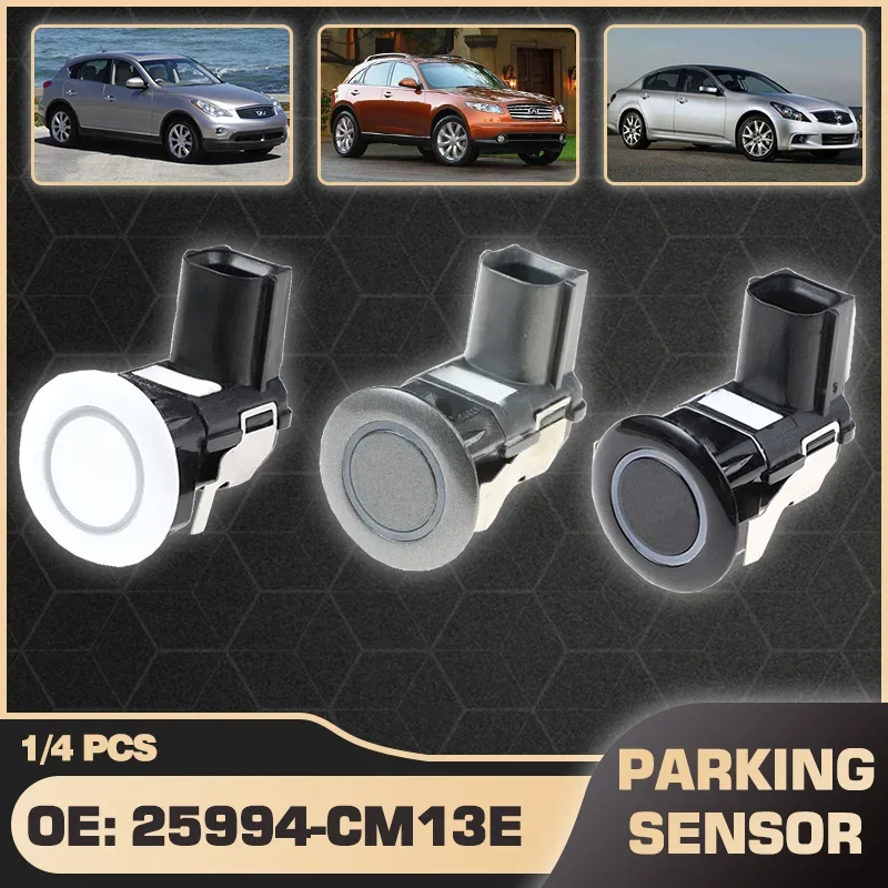 

1/4PCS Parking PDC Sensor For Infiniti EX35 FX35 FX37 FX50 G25 G37 QX56 2009 2010 2011 2012 2013 25994-CM13E Parking Assistance