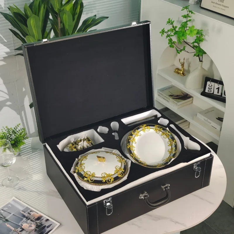 Black lion series bone china glaze middle color coffee set afternoon tea cup saucer pot set European light luxury style