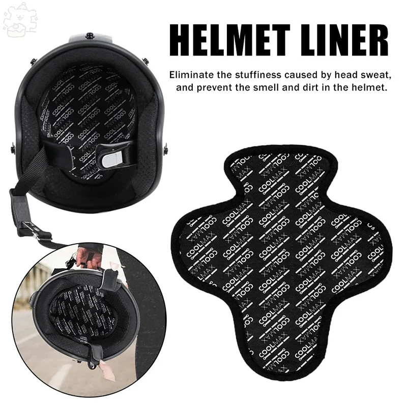 1Pcs Quick-drying Breathable Sweat Wicking Motorcycle Helmet Insulation Lining Pad