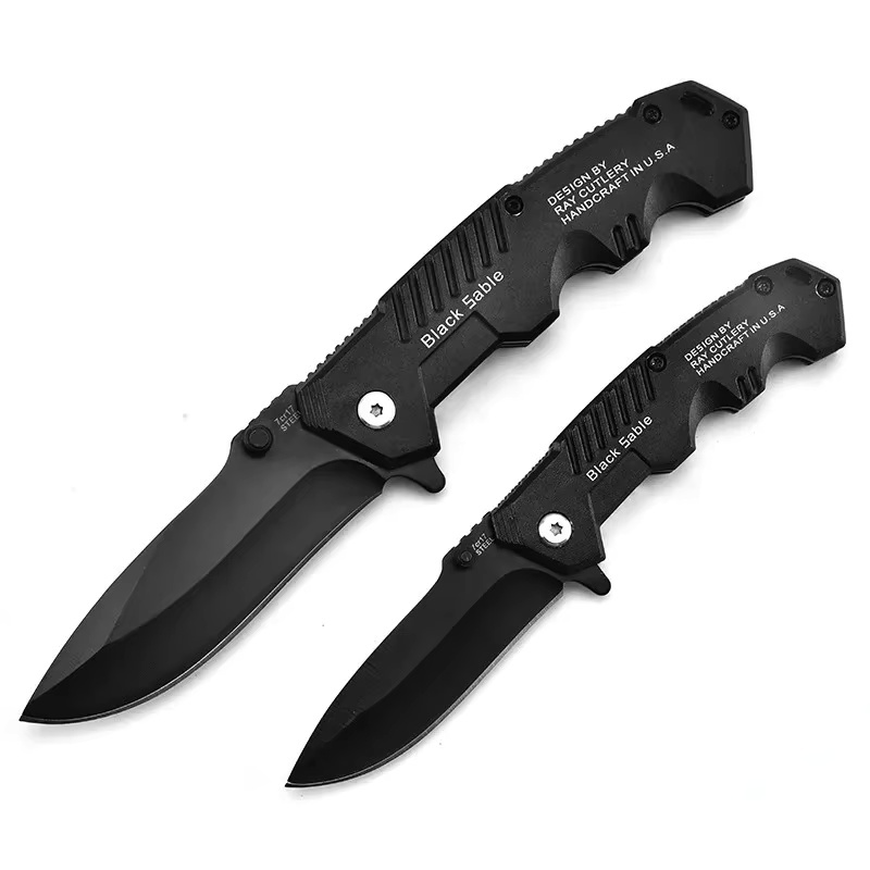  1pc Stainless Steel Outdoor Mini Folding Knife High Hardness Defensive Folding Knife Multi-purpose Camping Survival Knife 