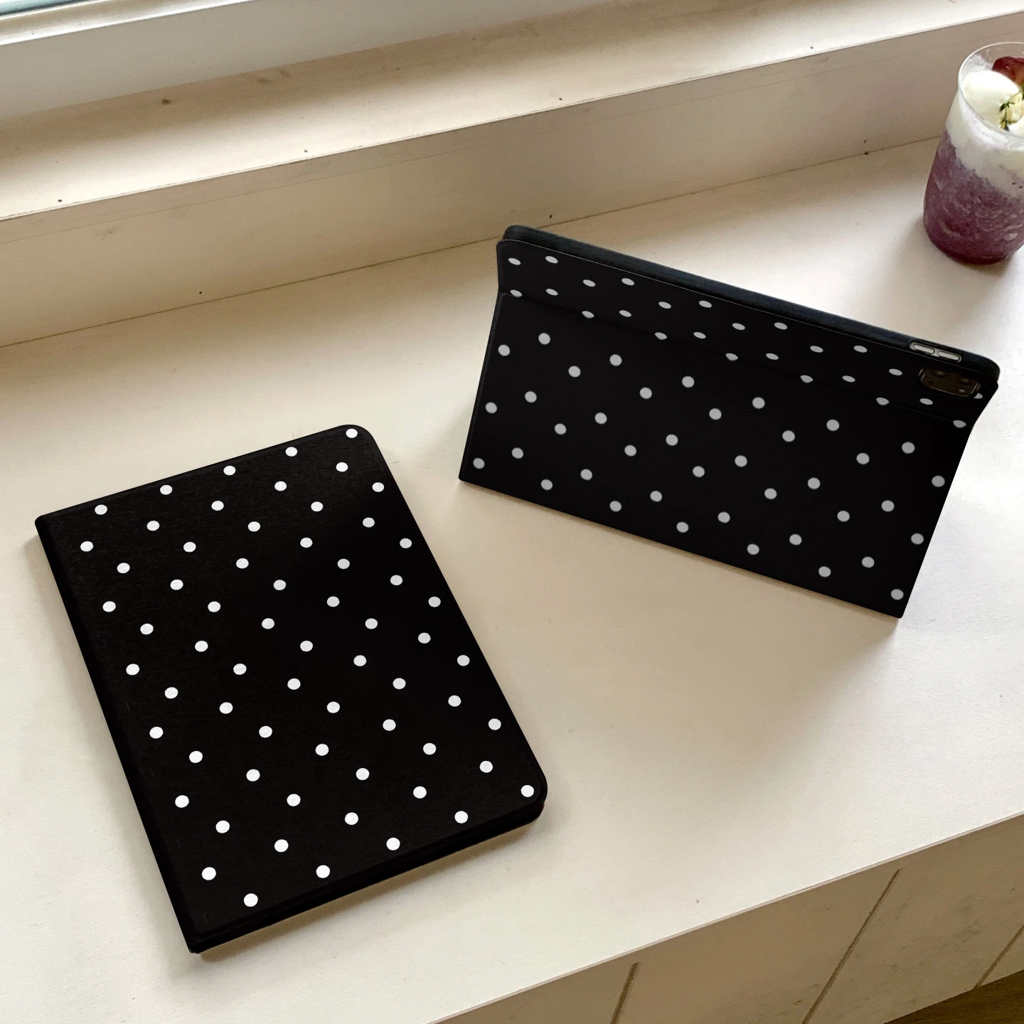 Full Screen Wave Point Black All Inclusive For iPad Pro 13 11th M5 M4 12.9 A16 10 8 7 9th 10th Air 11 M2 M3 Mini Tablet Cover