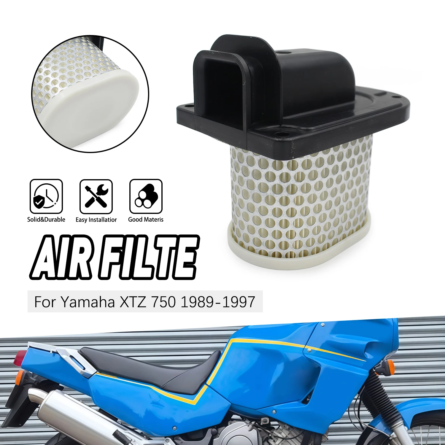 

Motorcycle Engine Air Filter Cleaner 3LD-14451-00 Air Intake Filter Element For Yamaha XTZ750 XTZ 750 Super Tenere 1989-1997