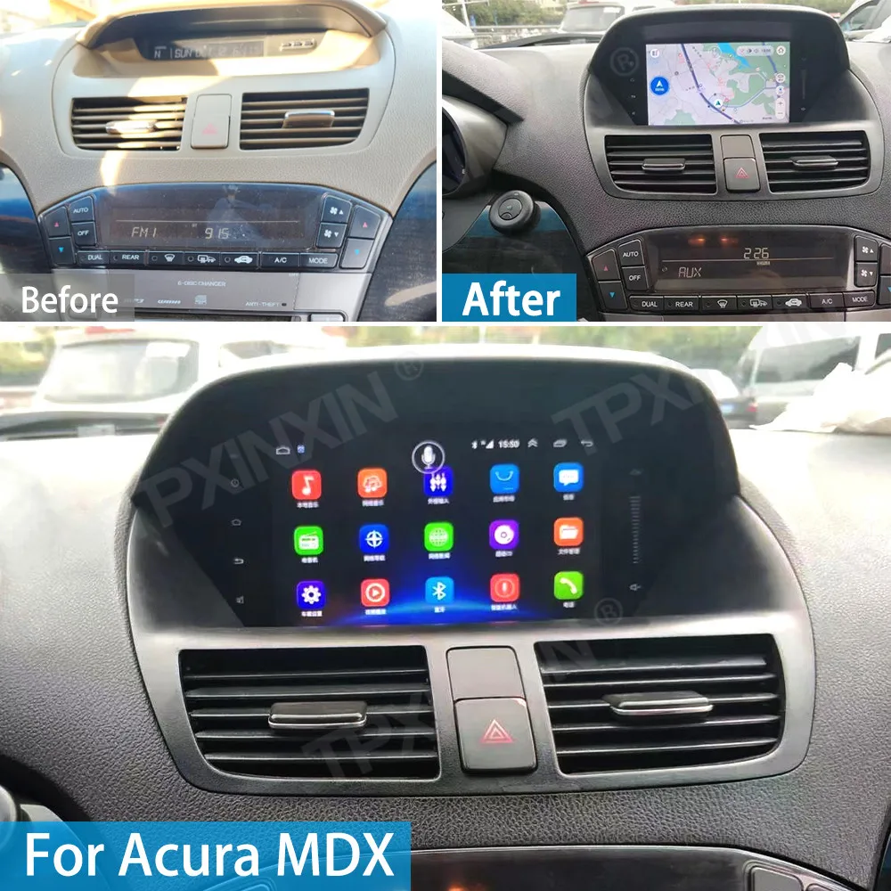 For Honda Acura MDX 2008 2009 2010 2011 2012 2013 Android Car Radio GPS Navig Multimedia Player Head Unit Player