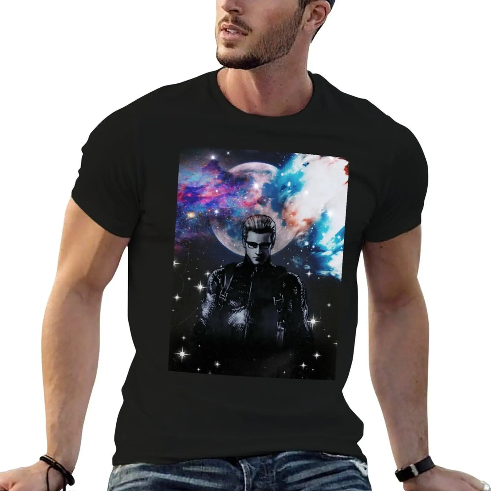 Galaxy Wesker T-Shirt Relaxed Fit Casual Short Sleeve Top