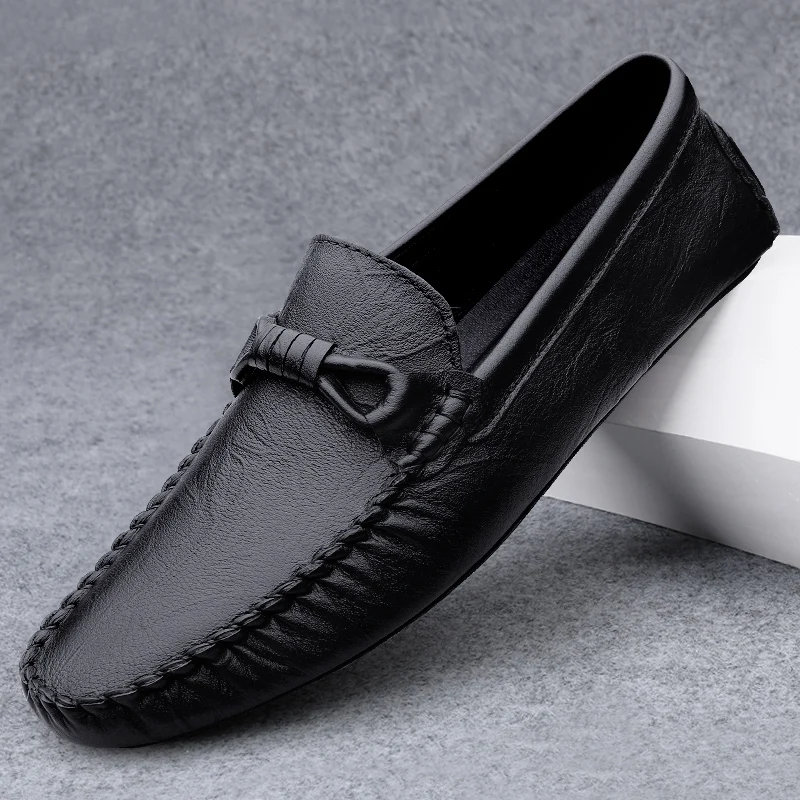 

Designer Loafers Men Soft Mens Driving Shoes Man Moccasins High Quality Flats Leather Shoes For Men Slip-On Loafer Shoes For Men