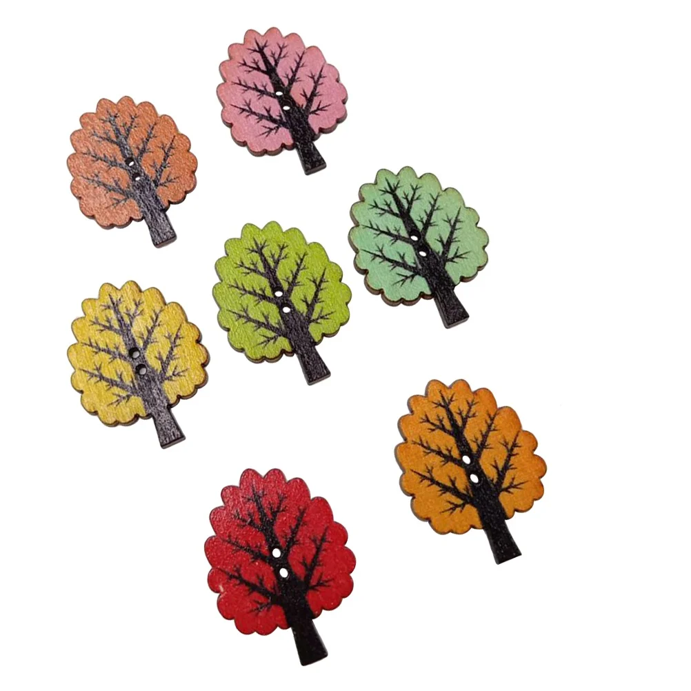 

50 Pcs Mixed Lovely Buttons Color Animal Pattern Wood Snaps Diy Assorted Snaps DIY Crafts Sewing Fashion Accessories
