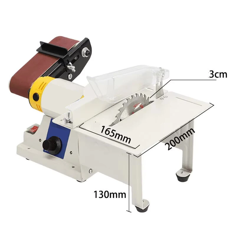 

750W Electric Belt Sander Jewelry Rock Polishing Machine Woodworking Polisher