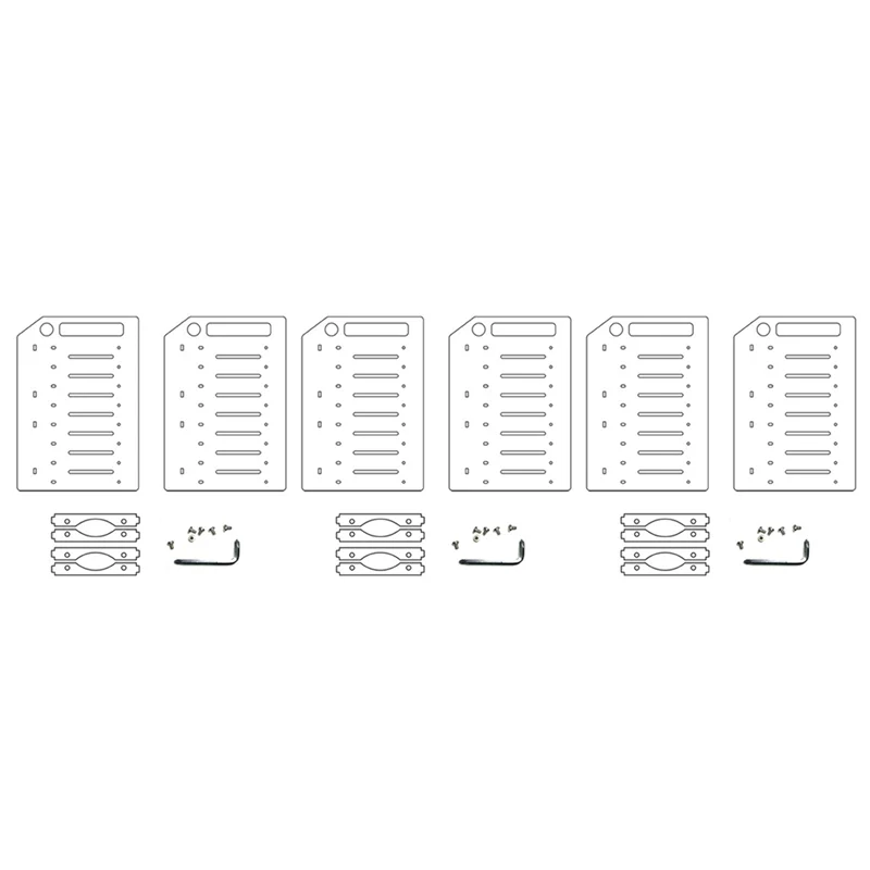 

3 шт. 3,5-дюймовая клетка для жесткого диска 8X3,5-дюймовая стойка для жесткого диска DIY Чехол для жесткого диска для майнинга BTC Расширение хранения компьютера