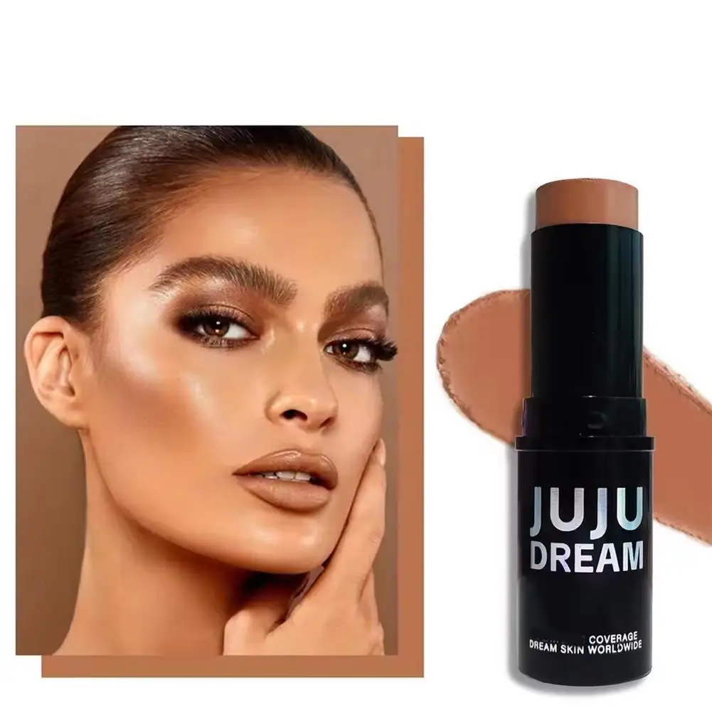 1 pçs 2 cores contorno vara com corretivo de duas cabeças iluminador para tridimensional nariz ponte sombra v rosto