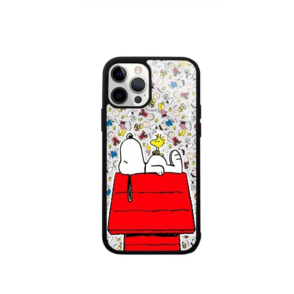 Cartoon S-SnoopIES Phone Case For IPhone 15 14 13 Pro Max 11 12 Mini Alex Mirror For Magsafe Wireless Charging Cover