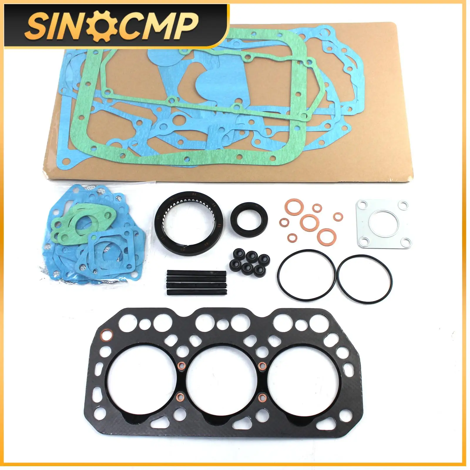 1Set K3M Engine Overhaul Gasket Kit For Mitsubishi MT300 MT301D Tractors MM408438 Professional Replacement Parts