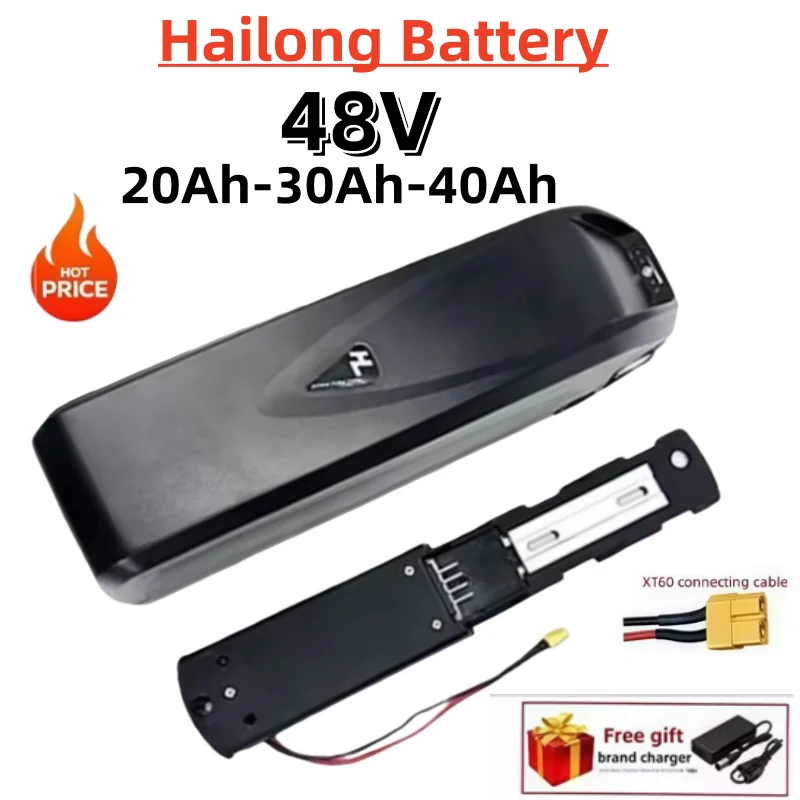 

Для 48 В 250-1200Оригинальный аккумулятор Hailong 20 Ач 30 Ач 40 Ач для двигателя Bafang BBS02 BBS03 BBSHD, мощный блок питания полной емкости, подходит