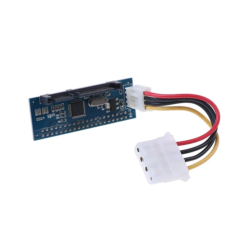 IDE To SATA Adapter HDD 3.5 IDE To SATA Hard Disk Converter Blue PC+Metal PATA IDE 40Pin To SATA 22Pin Hard Drive Connector