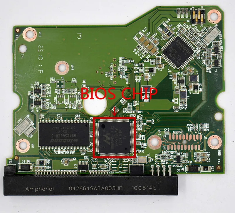 2060-771642-001 REV P1 / Western Digital hard disk circuit board / 2061-771642-P00 /2061-771642-206 , 2061-771642-V01