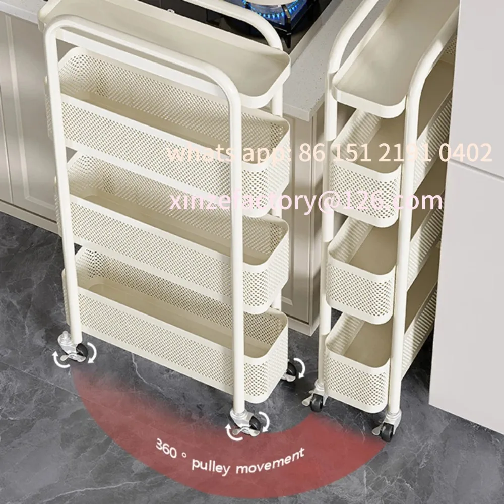 

Customizable przechowywania, odporny na wilgoć, mobilny regał, praktyczny regał na przekąski, wąski, ruchomy r