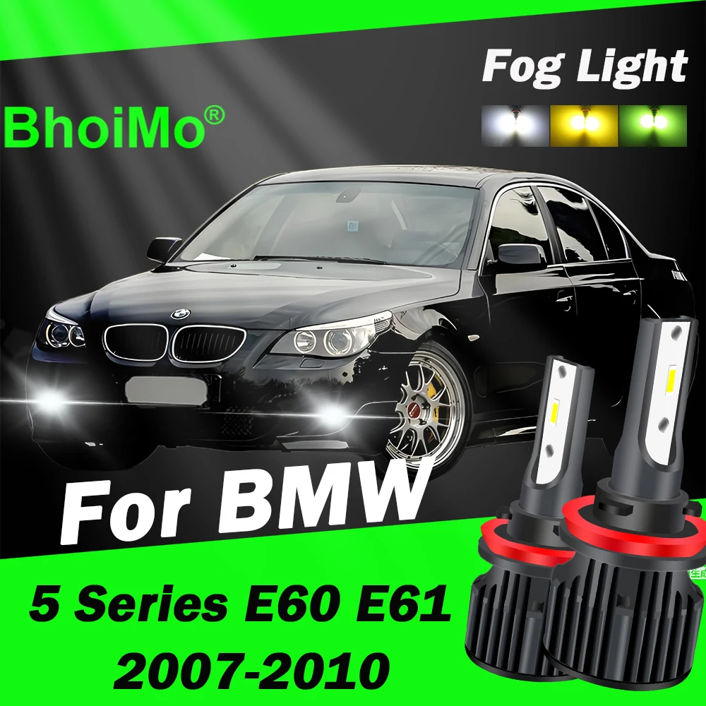 

BhoiMo For BMW 5 Series E60 E61 Led Lamp Front Fog Light Bulb 2007 2008 2009 2010 Car Auto