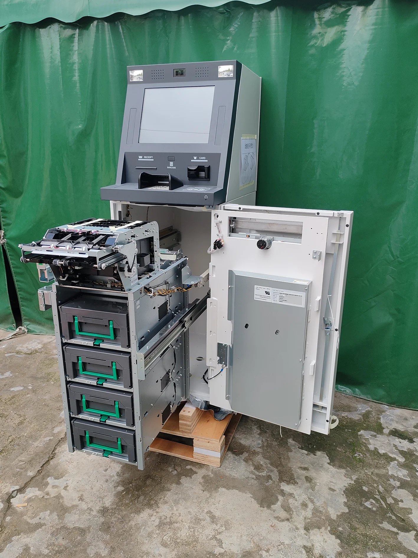 Deposito di cassa della macchina ATM della banca ODM e ritiro del chiosco ATM della macchina dell'erogazione di contanti della macchina dell'ATM intelligente