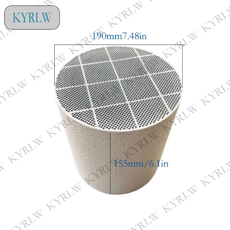 190*155mm Silicon Carbide SiC DPF Substrate Diesel Particulate Filter New Low Pressure Loss Diesel Particulate Filter