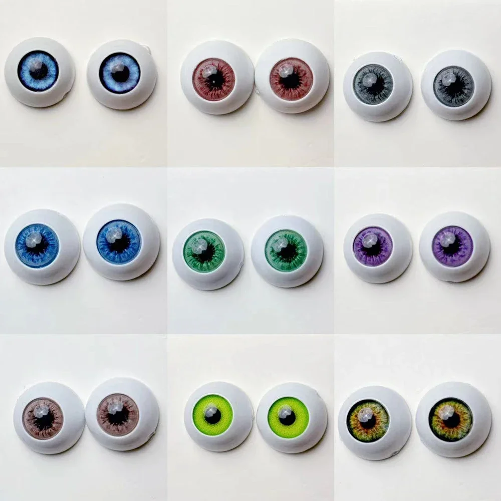 1 Pairs 10mm /12mm / 14mm / 16mm / 18mm Doll Eyes Bjd Doll Eyeball Diy Doll Accessories